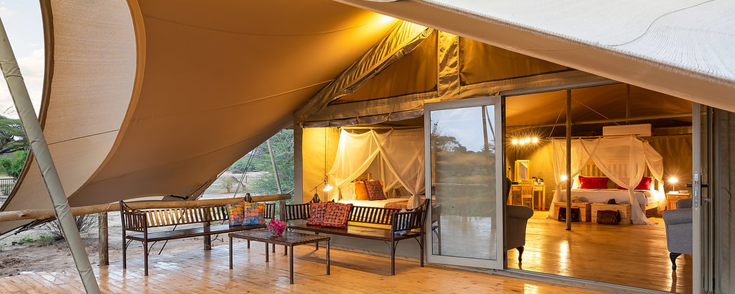 Luxury tented accommodation